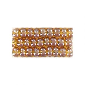 Seed beads, rocaille bead topaz, size 6. (SKU# GBR6L/16090). Sold per pack of 250 grams.