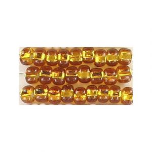 Perles de rocaille, en vrac, topaze, grandeur 6. Vendu en paquet de 250 grammes. (SKU# GBR6L/17090)