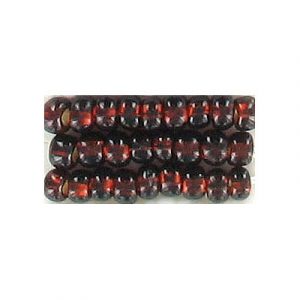 Perles de rocaille, brun, grandeur 6. Vendu en paquet de 250 grammes. (SKU# GBR6L/17140)