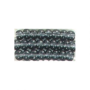 Perles de rocaille, gris fumée transparent, grandeur 6. Vendu en paquet de 250 grammes. (SKU# GBR6L/40010)