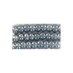 Perles de rocaille, diamant noir, grandeur 6. Vendu en paquet de 500 grammes. (SKU# GBR6L/46010)
