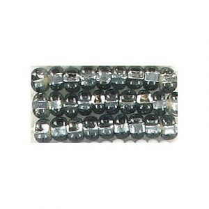 Perles de rocaille, diamant noir, grandeur 6. Vendu en paquet de 250 grammes. (SKU# GBR6L/47010)
