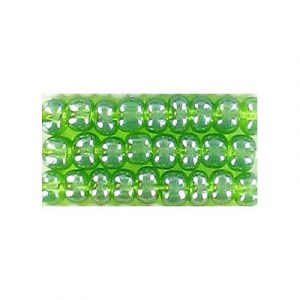 Perles de rocaille, chartreuse, grandeur 6. Vendu en paquet de 250 grammes. (SKU# GBR6L/56430)