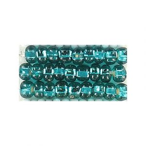 Seed beads, rocaille bead sea green size 6 loose. (SKU# GBR6L/57710). Sold per pack of 250 grams.