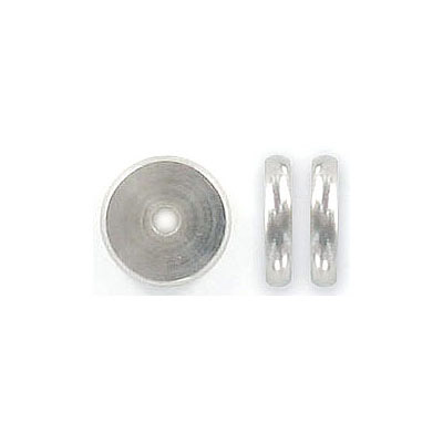 Billes en métal, 10x2mm, rondelle, diamètre intérieur 2mm, 304, acier inoxydable. Vendu en paquet de 50. (SKU# MB10X2MM/SS)