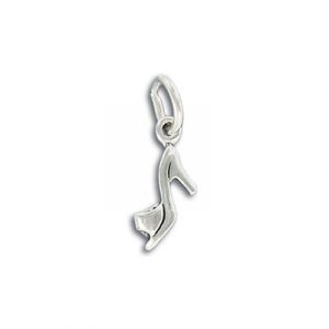 Pendentif en argent sterling, breloque, chaussure, 14mm, .925. Vendu en paquet de 1. (SKU# MPSHOE/SSWH)