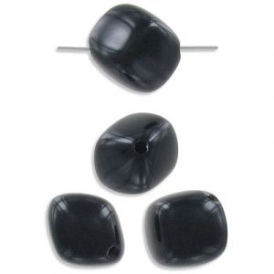 Billes de plastique, noir. Vendu en paquet de 144. (SKU# PB1316/BLK)