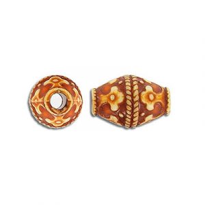 Billes de plastique, brun antique. Vendu en paquet de 100. (SKU# PB24929/OXBRN)