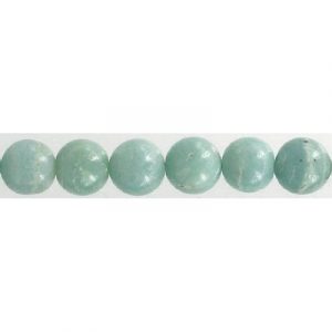 Semi-precious round beads, 16 inch strand, amazonite, 12mm. (SKU# SPBD12MM/AMAZ). Sold per pack of 1 strand(s).