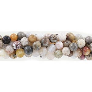 Semi-precious round beads, 6mm, bamboo agate, approx. hole size 1mm, 16 inch strand. (SKU# SPBD6MM/BAMAG). Sold per pack of 1 strand(s).