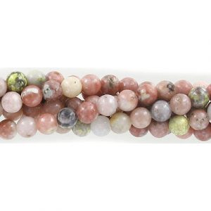Semi-precious round beads, 6mm, lepidolite, approx. hole size 1mm, 16 inch strand. (SKU# SPBD6MM/LEP). Sold per pack of 1 strand(s).
