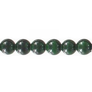 Semi-precious round beads, 6mm, new malachite, synthetic, 16 inch strand. (SKU# SPBD6MM/NMAL). Sold per pack of 1 strand(s).