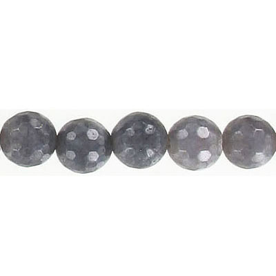 Semi-precious faceted beads, 8mm, grey jade, 16 inch strand. (SKU# SPBD8MMF/GRJ). Sold per pack of 1 strand(s).