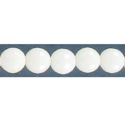 Semi-precious faceted beads, 8mm, white jade, 16 inch strand. (SKU# SPBD8MMF/WNJ). Sold per pack of 1 strand(s).