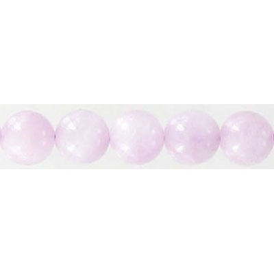 Billes semi-précieuses rondes, 8mm, grandeur de trou approx. 1-1.20mm, kunzite, corde de 16 pouces. Vendu en paquet de 1 corde(s). (SKU# SPBD8MM/KUNZ)