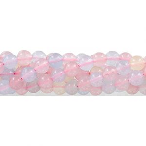 Billes semi-précieuses rondes, 8mm, jade multi couleur "candy", grandeur de trou approx. 1-1.20mm, corde de 16 pouces. Vendu en paquet de 1 corde(s). (SKU# SPBD8MM/LMJ)