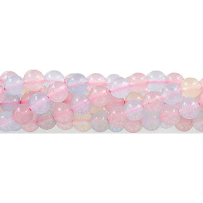Semi-precious round beads, 8mm, light multi color jade (candy), approx. hole size 1-1.20mm, 16 inch strand. (SKU# SPBD8MM/LMJ). Sold per pack of 1 strand(s).