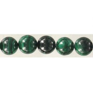 Semi-precious round beads, 8mm, malachite, 16 inch strand. (SKU# SPBD8MM/MAL). Sold per pack of 1 strand(s).