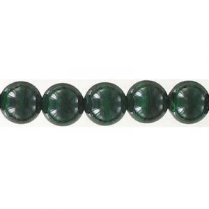 Semi-precious round beads, 8mm, new malachite, synthetic, 16 inch strand. (SKU# SPBD8MM/NMAL). Sold per pack of 1 strand(s).