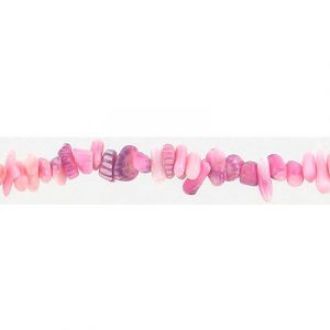 Semi-precious beads, mini-teeth drops, lilac coral, 16 inch strand. (SKU# SPBDMT/LIC). Sold per pack of 1 strand(s).
