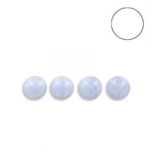Semi-precious round ball, 5mm, blue lace agate, no hole. (SKU# SPBL5MM/BLACE). Sold per pack of 12