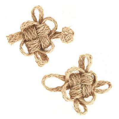 Fermeture en tissu (le brandebourg), lin. Vendu separement. (SKU# BUF12/LINEN) – Image 2