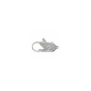 Lobster clasp, 10x5mm, silver plate. (SKU# CL4321/SPL). Sold per pack of 12