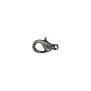 Lobster clasp, 10x6mm, antique silver plate, nickel free. (SKU# CLZ23XS/OXWH). Sold per pack of 100