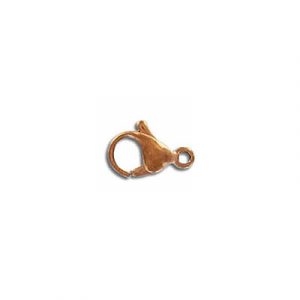 Lobster clasp, 10mm, stainless steel, rose gold plate. (SKU# CLZ23XS/RSS). Sold per pack of 12