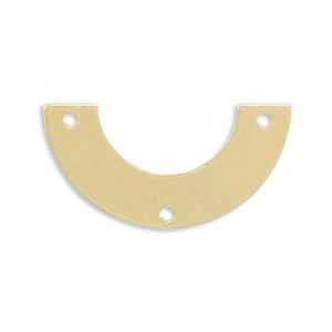 Connector, 25x13mm, brass core, gold color electroplated. (SKU# CN290/GL). Sold per pack of 12