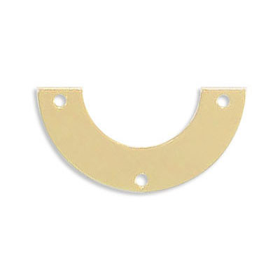 Connector, 25x13mm, brass core, gold color electroplated. (SKU# CN290/GL). Sold per pack of 12