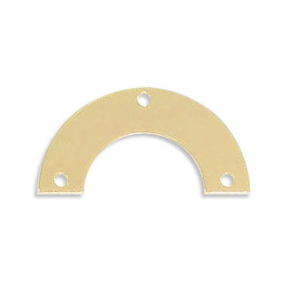 Connector, 25x13mm, brass core, gold color electroplated. (SKU# CN290/GL). Sold per pack of 12 - Image 2