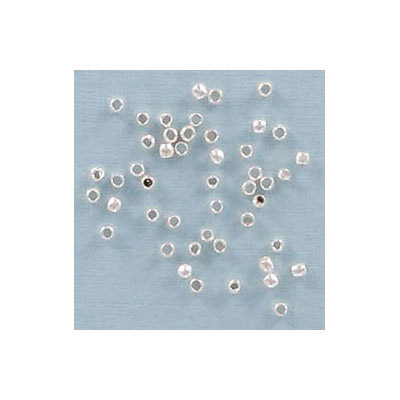 Billes à écraser, Beadalon, grandeur de trou approx. 1.3mm, plaqué couleur argent, paquet de 4900 mcx approx. Vendu separement. (SKU# CNB0/SPL)