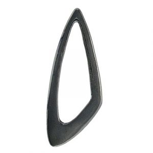 Connecteur de liaison en étain, plaqué couleur rhodium noir . Vendu en paquet de 25. (SKU# CNM162/BN)