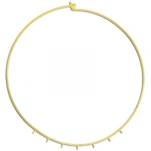 Necklace choker wire with 7 loops gold plated. (SKU# CW253/7R/GL). Sold per pack of 12