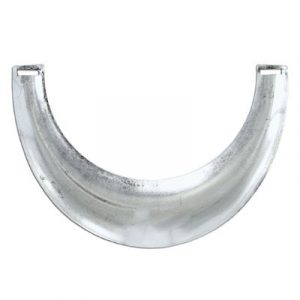 Neckpiece, 140x95mm, rhodium imitation. (SKU# CW5551/WH). Sold per pack of 6