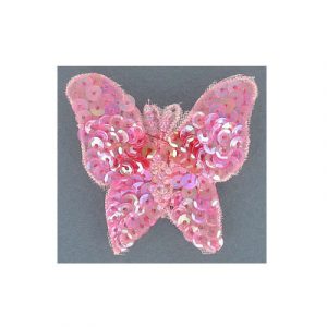 Sequin butterfly pin ab-pink (SKU# FP2919/ABPK). Sold individually.