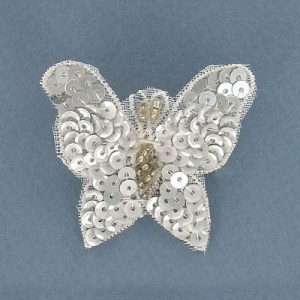 Sequin butterfly pin silver (SKU# FP2919/SI). Sold individually.