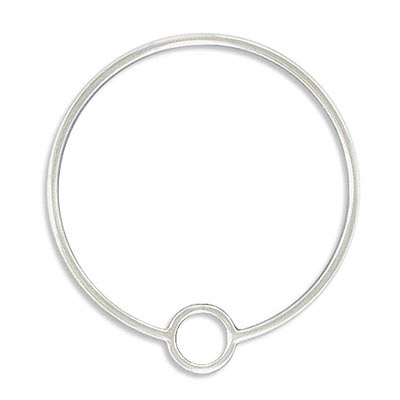 Metal pendant, 20mm, round, zamak (zinc alloy), antique silver. (SKU# MP3737/OXWH). Sold per pack of 12
