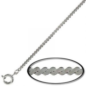 Neck chain, brass, imitation rhodium, 18 inch. (SKU# NC160EL18/WH). Sold per pack of 12