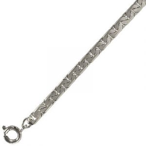Neck chain, brass, imitation rhodium plated, 18 inch. (SKU# NC212SC618/WH). Sold per pack of 12