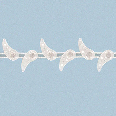 Rhinestone banding, pearl trimming (SKU# RBTR35/022). Minimum order is 1 meter.