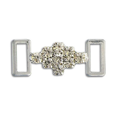 Rhinestone component silver crystal (SKU# RCT5808/101S). Sold per pack of 2