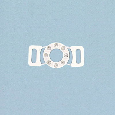 Rhinestone component crystal/white (SKU# RCT60108/022). Sold per pack of 12