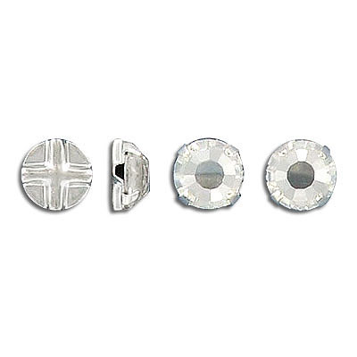 Sew-on jewel rosemontee, Czech machine cut, size ss30, crystal (SKU# RMMV/SS30/101). Sold per pack of 144