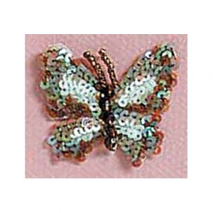 Sequin motif butterfly brown (SKU# SM3160/BRNIR). Sold individually.