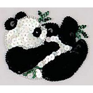 Sequin motif black/white (SKU# SMDC852/BLKWH). Sold individually.