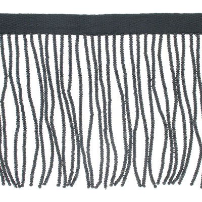 Sequin 4 inch, rocaille fringe black (SKU# SMF4524/BLK). Minimum order is 1 meter.