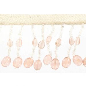 Frange rose pâle. La commande minimum est de 1 verge. (SKU# SMF776)