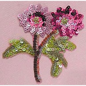 Sequin beaded motif hot fix (SKU# SMHF2086/FU). Sold individually.